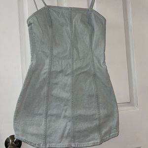 Zara Light Blue Denim Dress